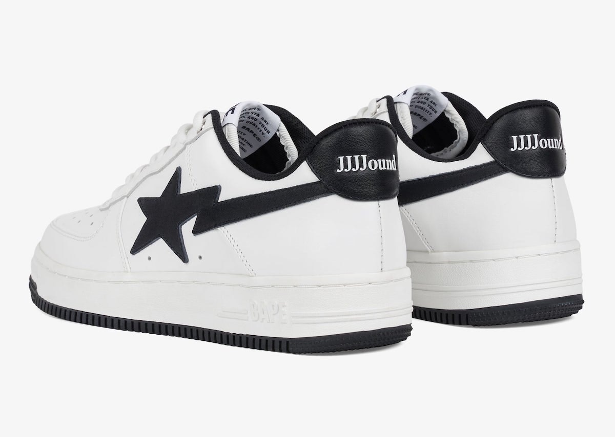 JJJJound x BAPE Bape Sta Low "White/Black"
