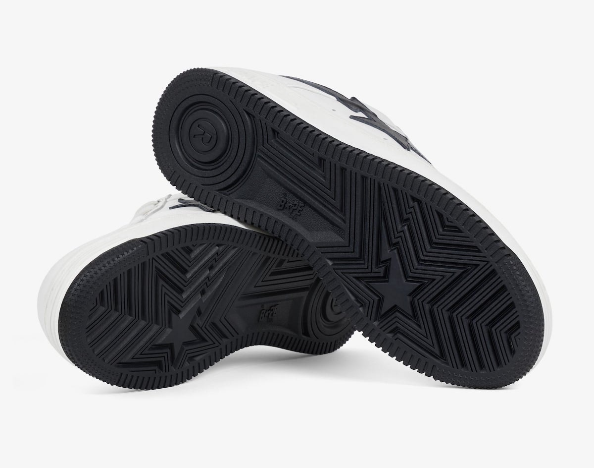 JJJJound x BAPE Bape Sta Low "White/Black"