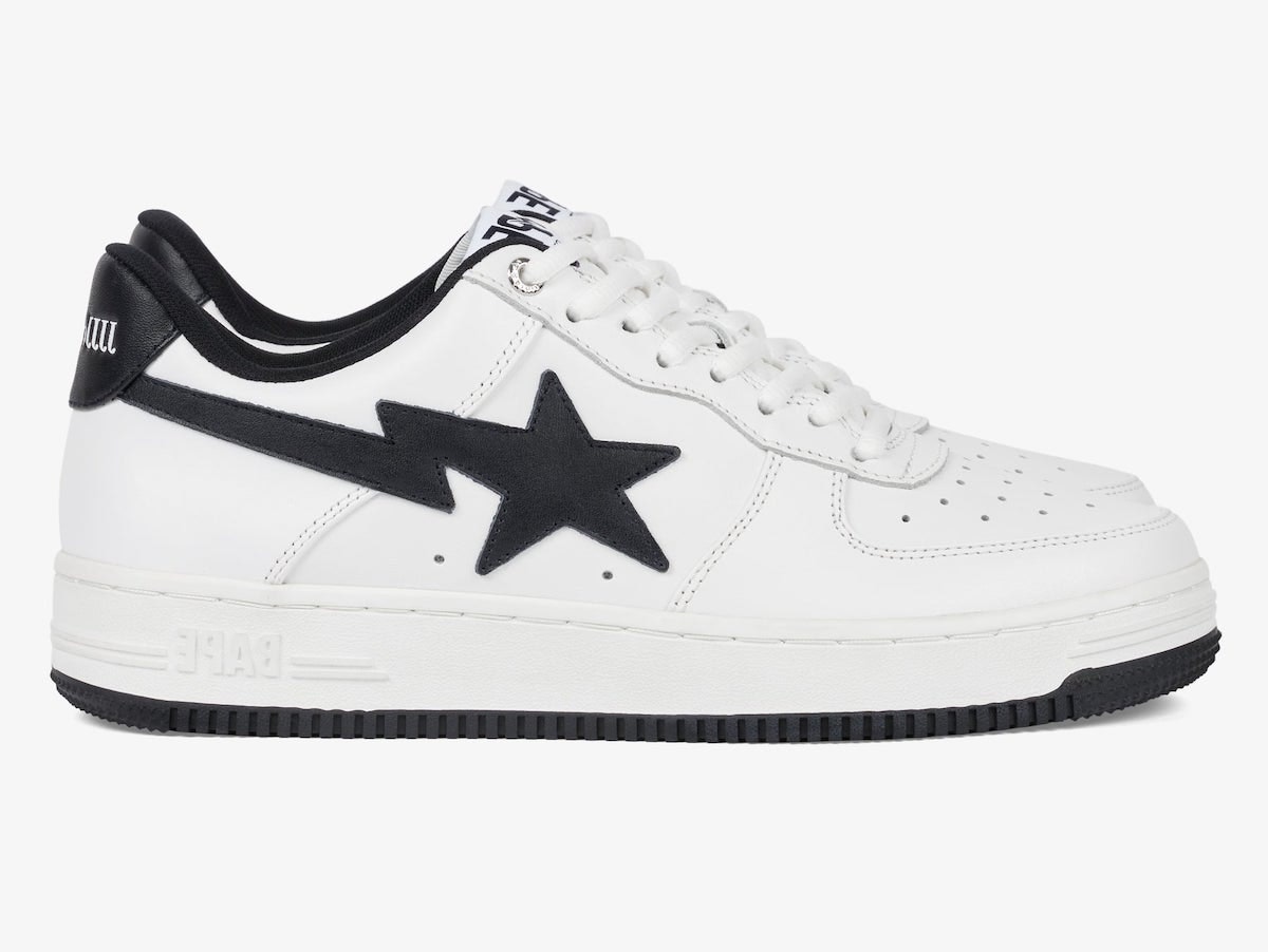 JJJJound x BAPE Bape Sta Low "White/Black"
