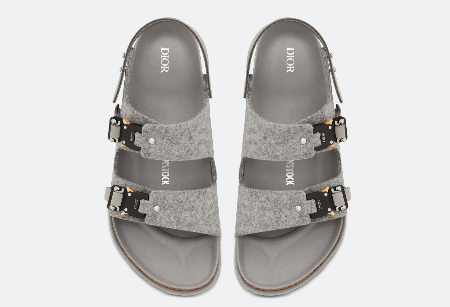 Dior x Birkenstock Milano Sandal "Grey"