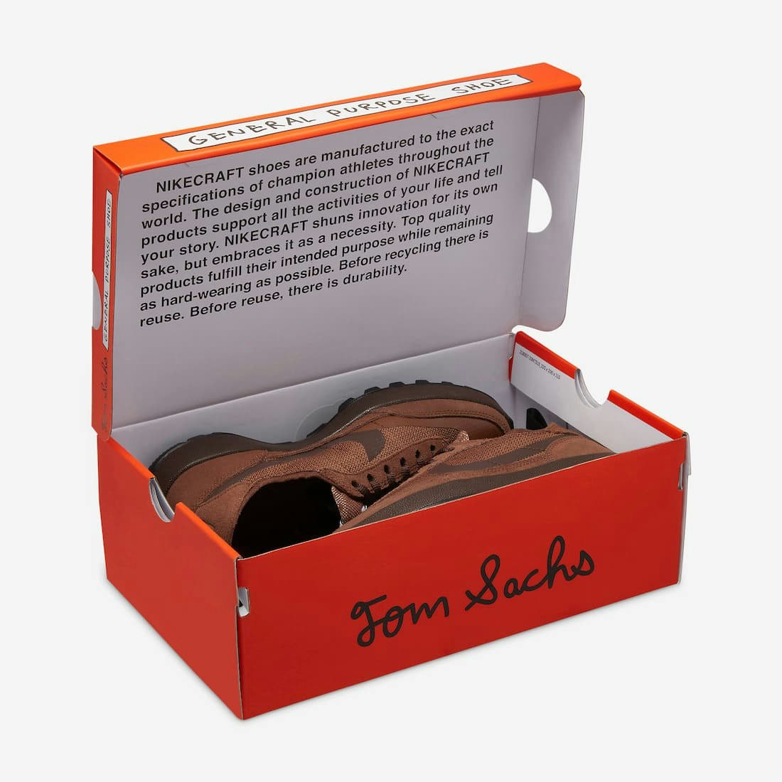 Tom Sachs x Nikecraft GENERAL PURPOSE SHOE "Field Brown"