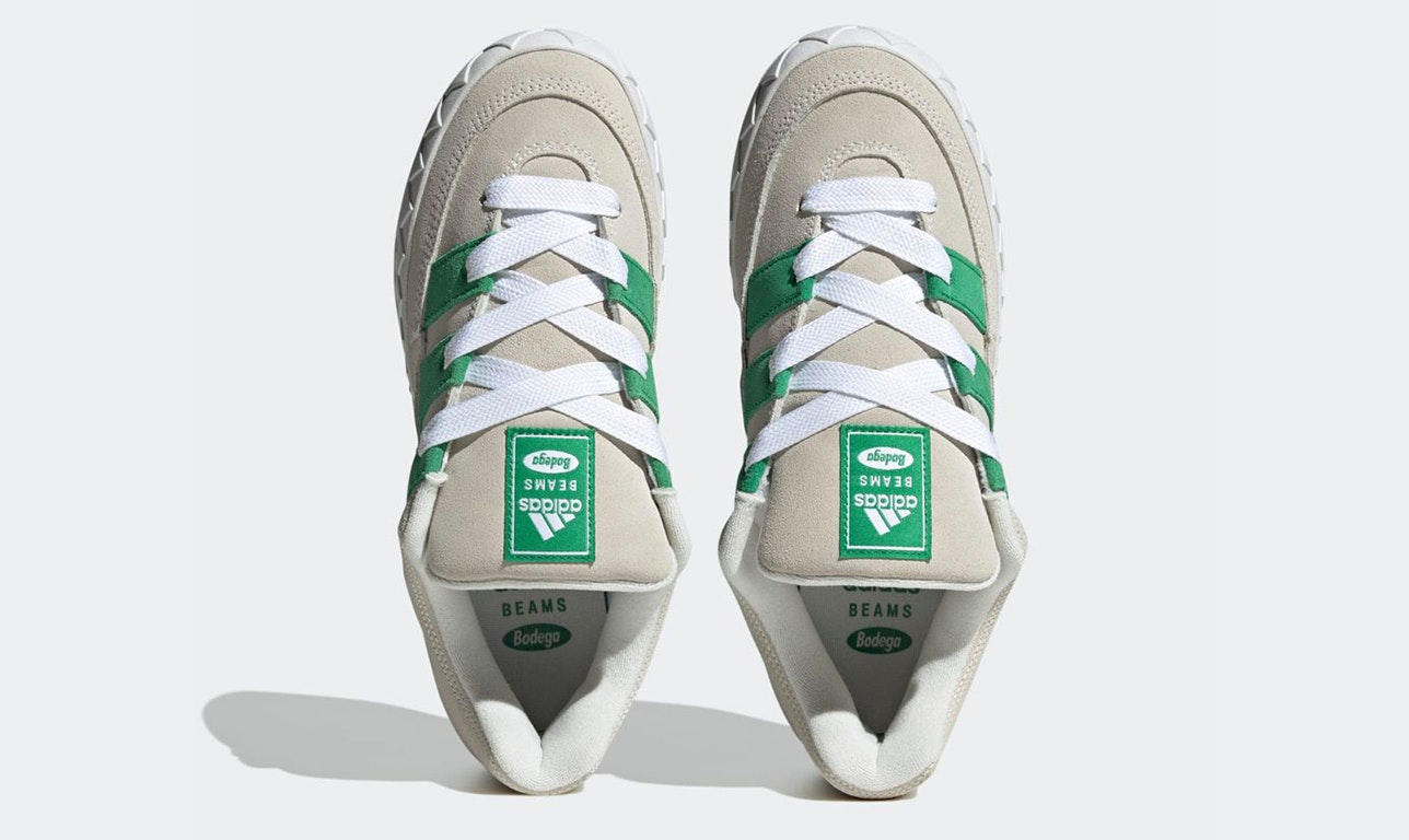 Bodega x Beams x adidas Adimatic "Green/White"