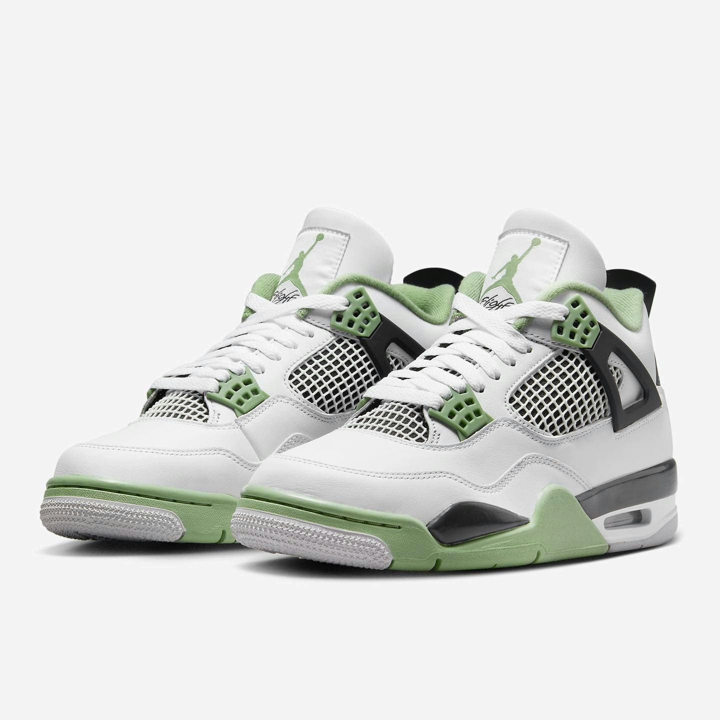 Air Jordan 4 "Oil Green" (Seafoam)