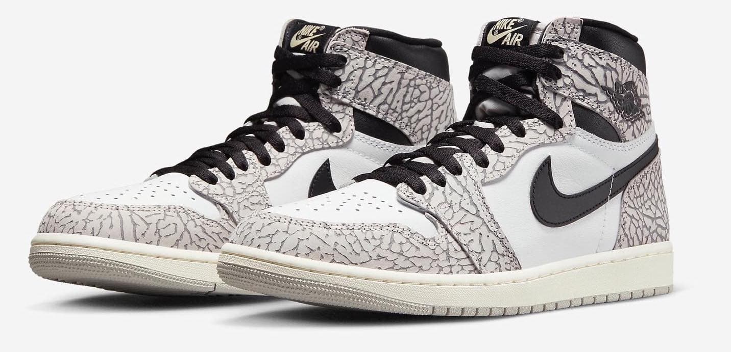 Air Jordan 1 High OG "White Cement" 