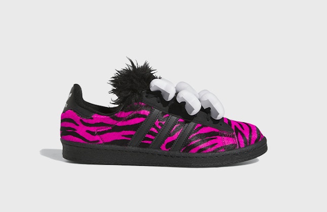 Jeremy Scott x adidas Campus 80 "Bones" (Fuchsia)