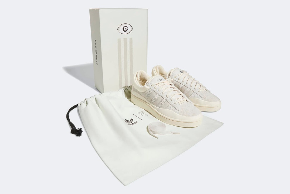 Bad Bunny x adidas Campus "Cloud White"