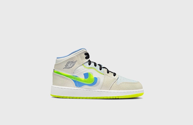 Air Jordan 1 Mid GS "Volt Platinum"