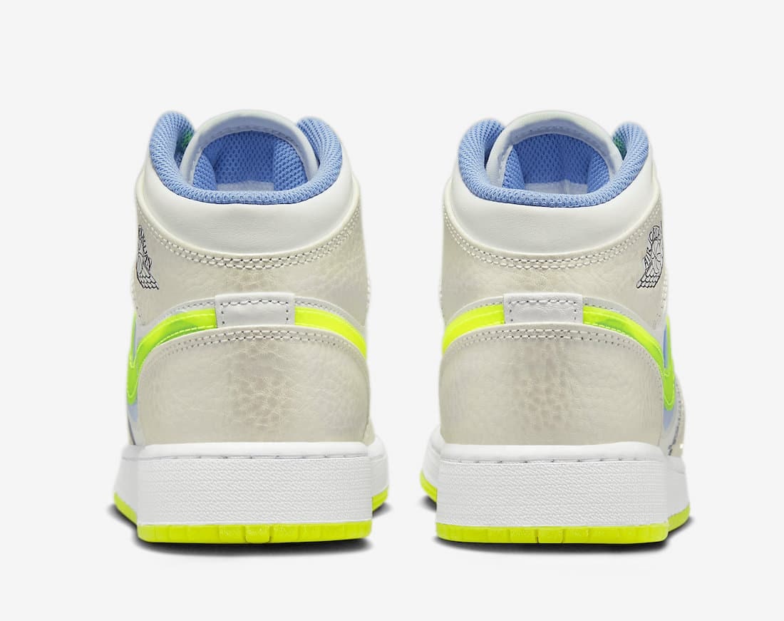 Air Jordan 1 Mid GS "Volt Platinum"