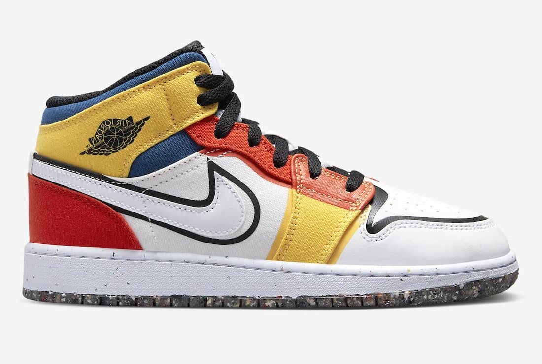 Air Jordan 1 Mid GS "Multi Canvas"