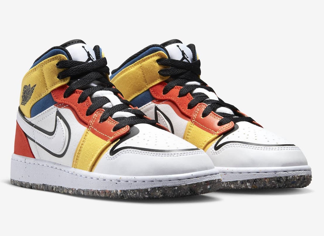 Air Jordan 1 Mid GS "Multi Canvas"