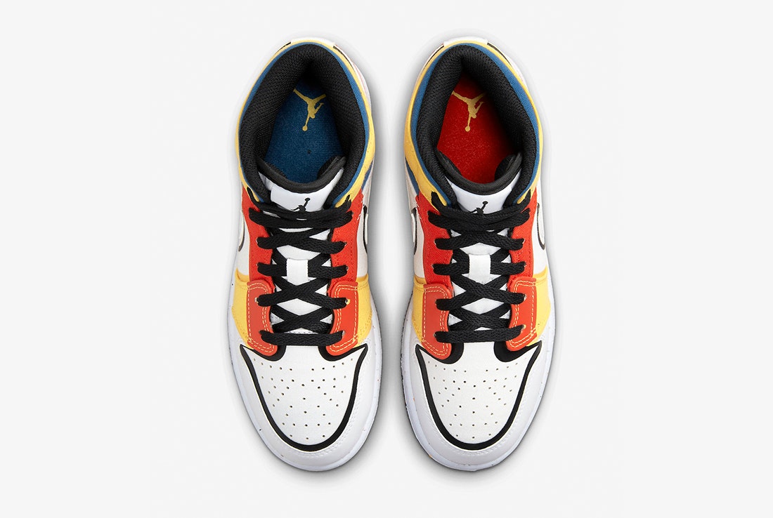 Air Jordan 1 Mid GS "Multi Canvas"