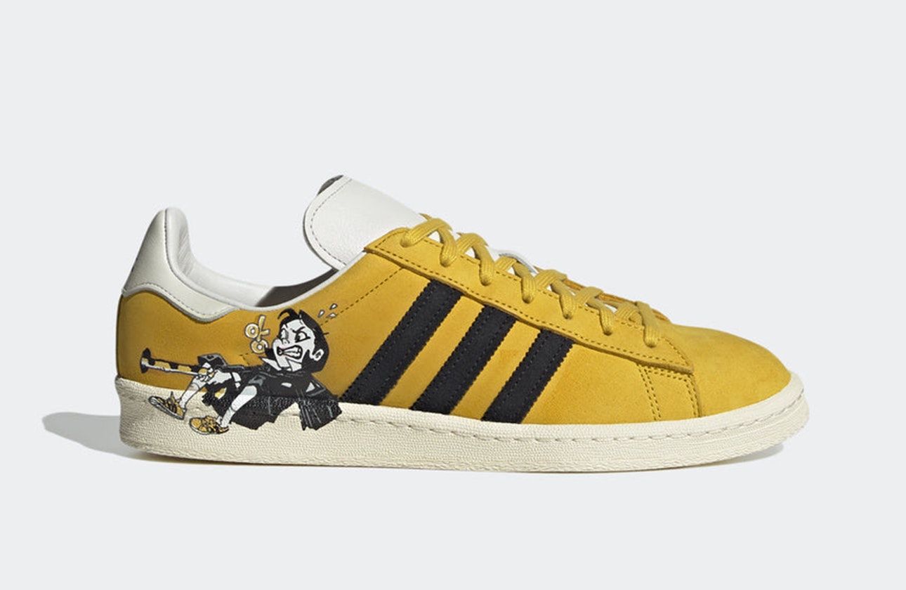 Kasina x Kim Jung Gi x adidas Campus "Haze Yellow"