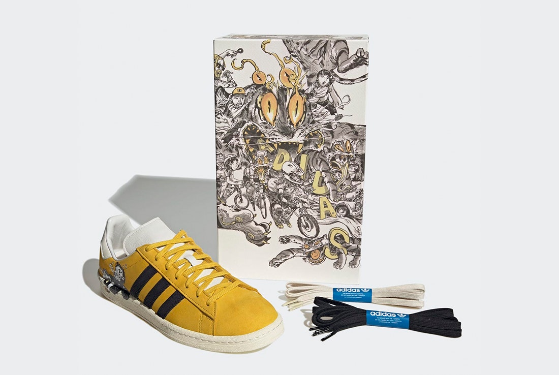 Kasina x Kim Jung Gi x adidas Campus "Haze Yellow"