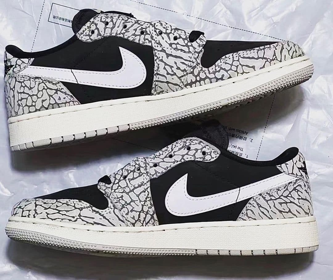 Air Jordan 1 Low OG "Black Cement" 