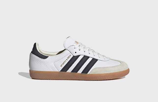 Sporty & Rich x adidas Samba "White/Black"