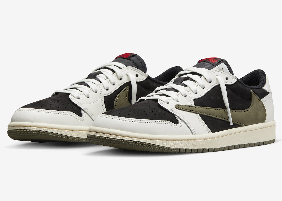 Wie bekomme ich die Travis Scott x Air Jordan 1 Low "Olive"?