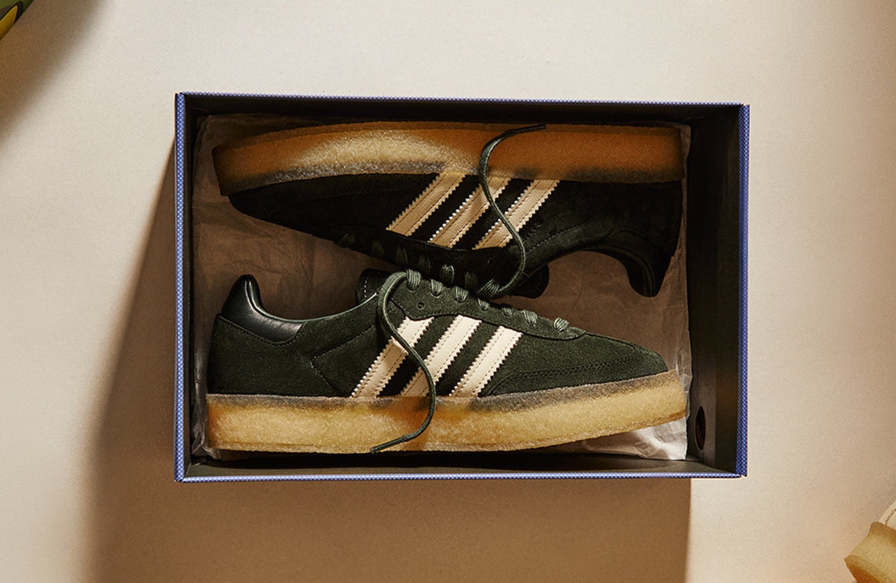 Ronnie Fieg x Clarks x adidas Samba "Shadow Green"