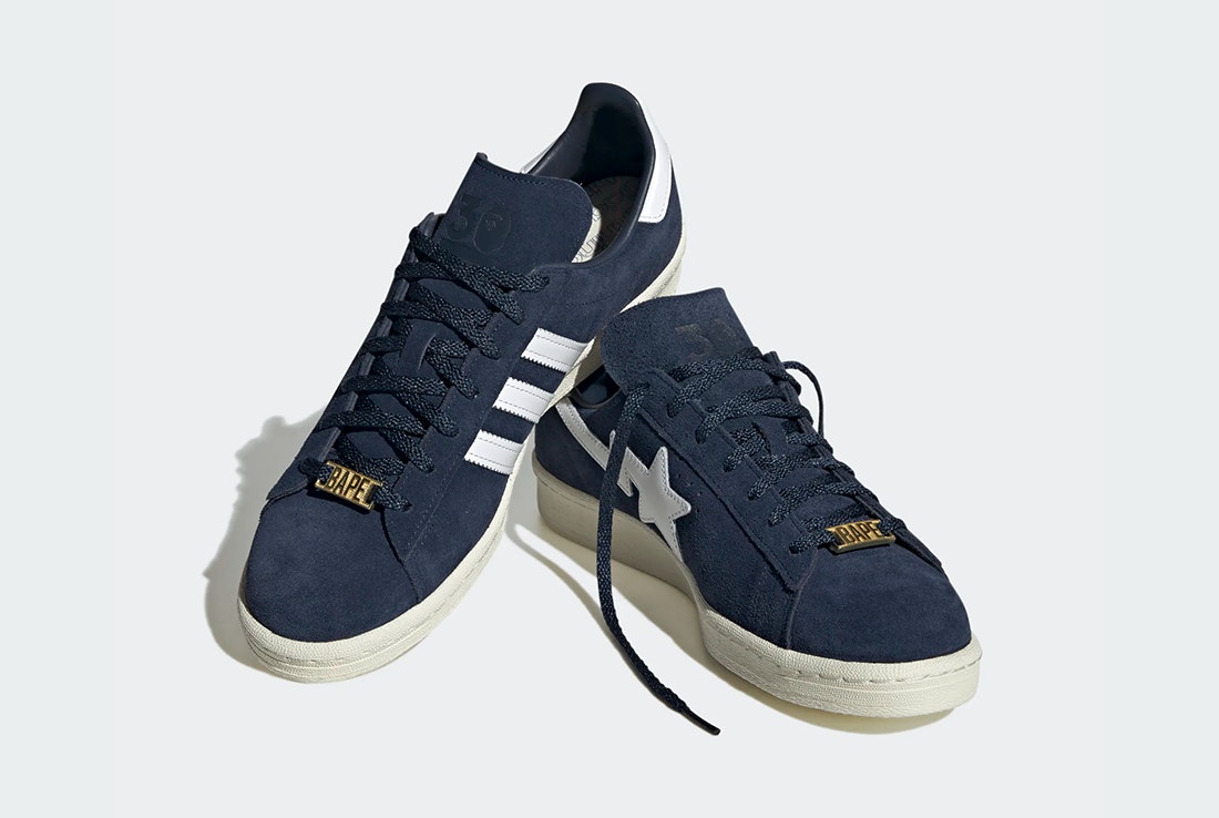 BAPE x adidas Campus 80s "Collegiate Navy"