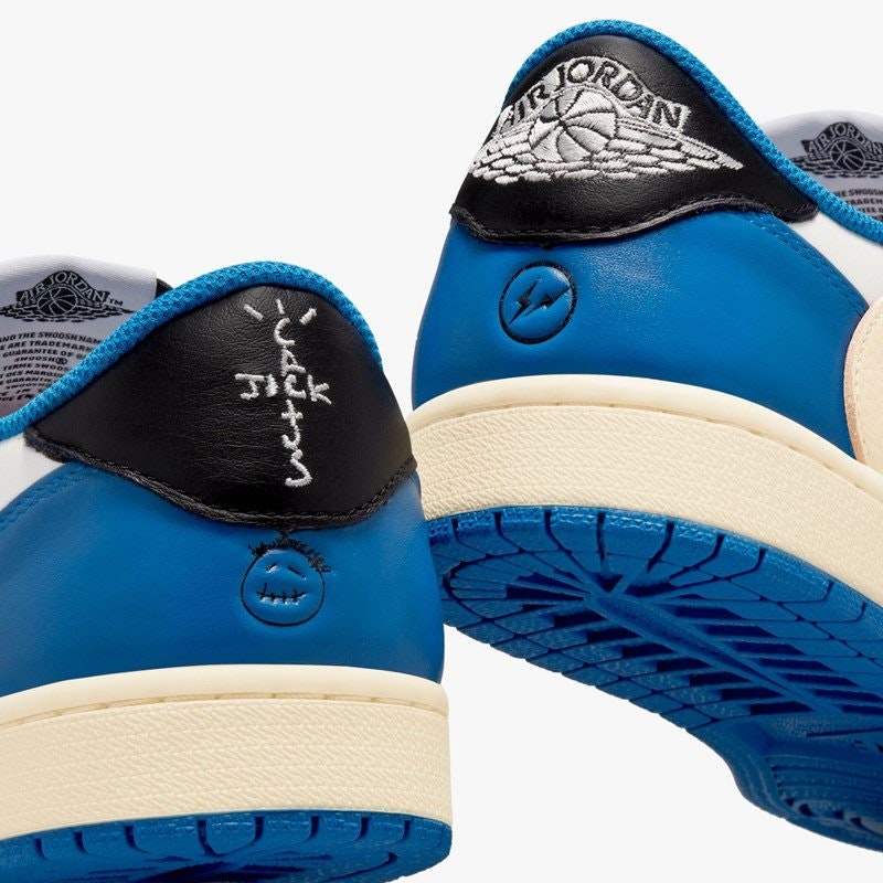 Fragment x Travis Scott x Air Jordan 1 Low "Military Blue"