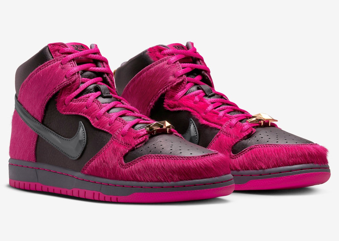 Run The Jewels x Nike SB Dunk High "Active Pink"