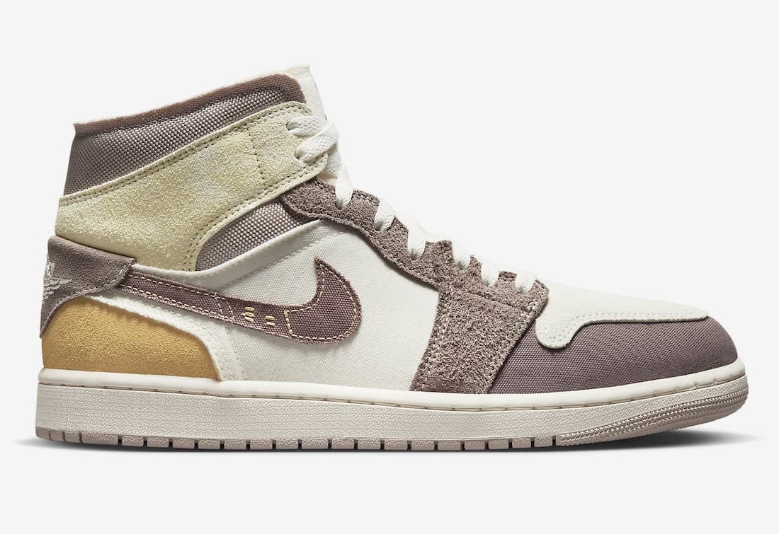 Air Jordan 1 Mid Craft "Inside Out" (Taupe Haze)