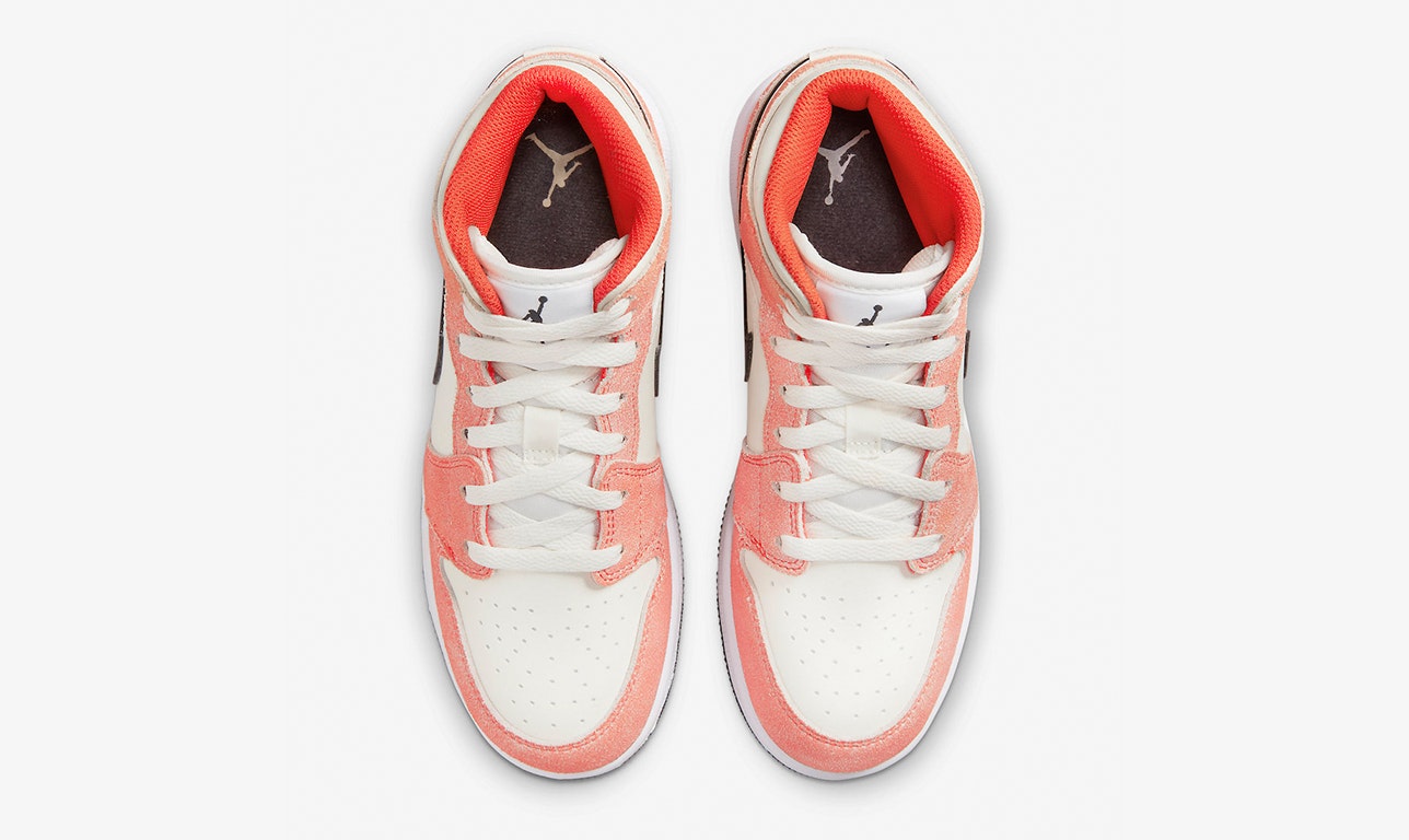 Air Jordan 1 Mid GS "Orange Suede"