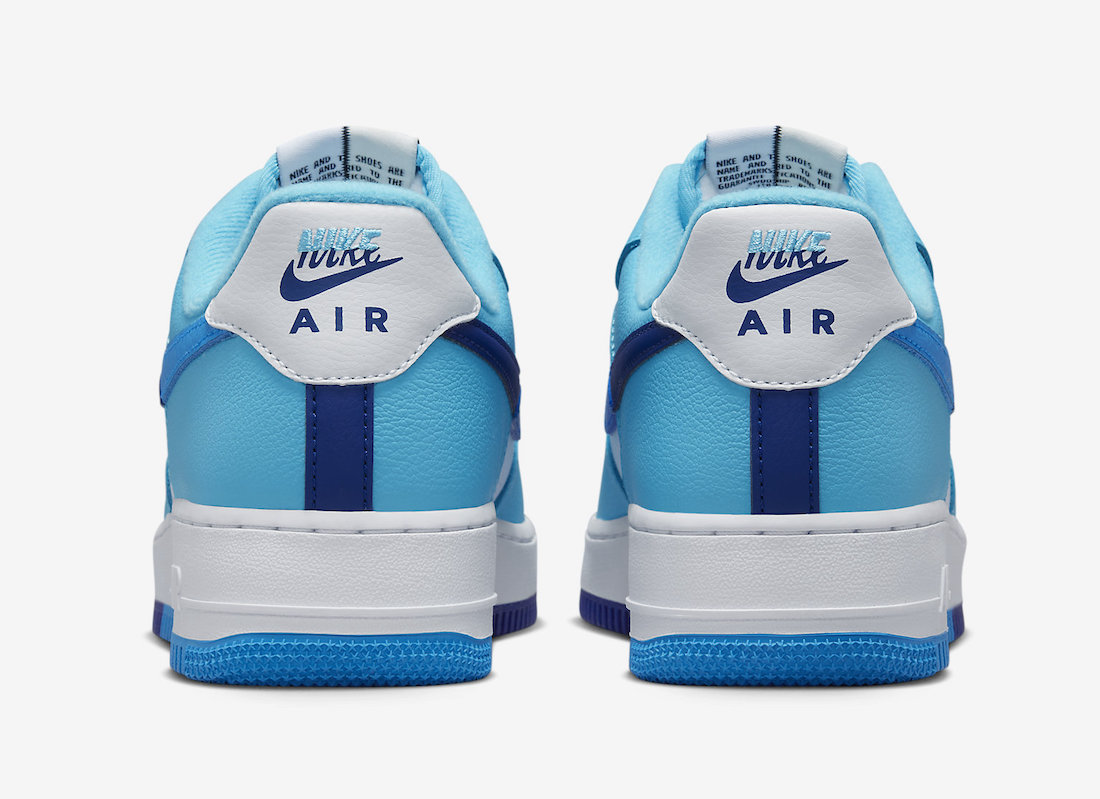 blue hd clear butterfly air force 1