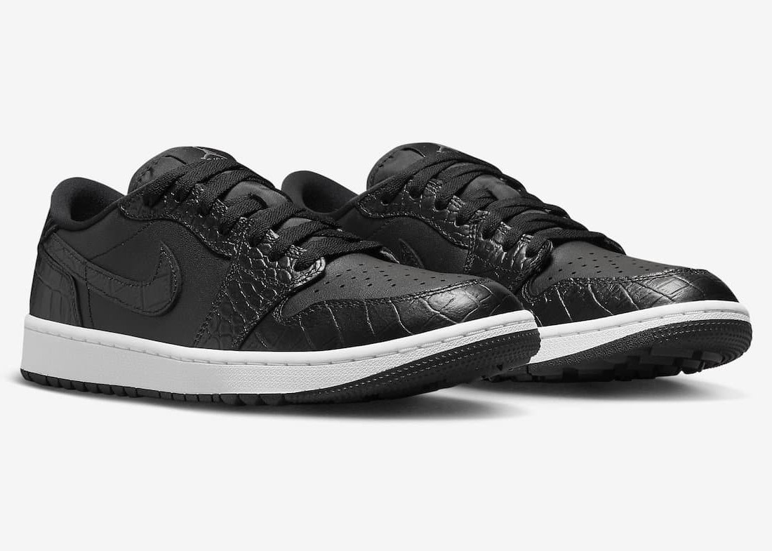 Air Jordan 1 Low Golf "Black Croc"