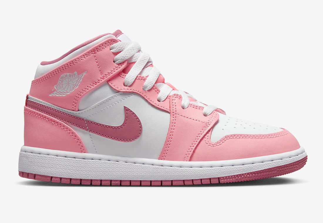 Air Jordan 1 Mid GS "Coral Chalk"