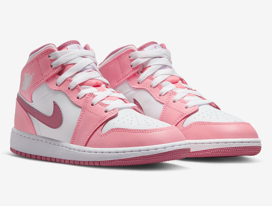 Air Jordan 1 Mid GS "Coral Chalk"