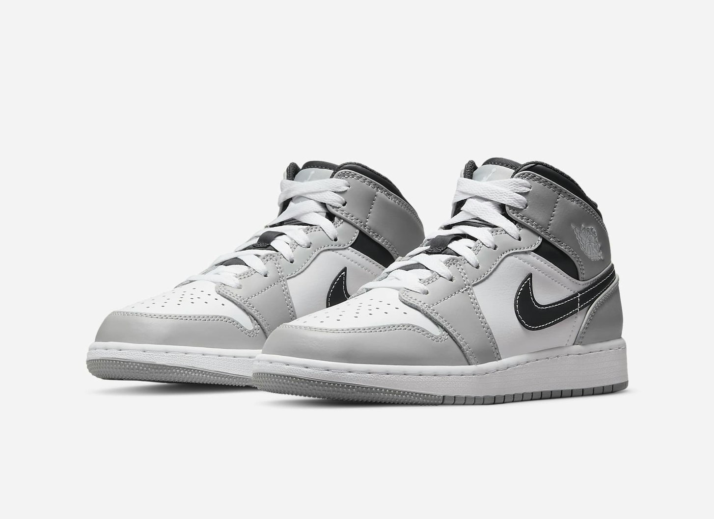 Air Jordan 1 Mid GS Light Smoke Grey kaufen 554725 078 HEAT MVMNT