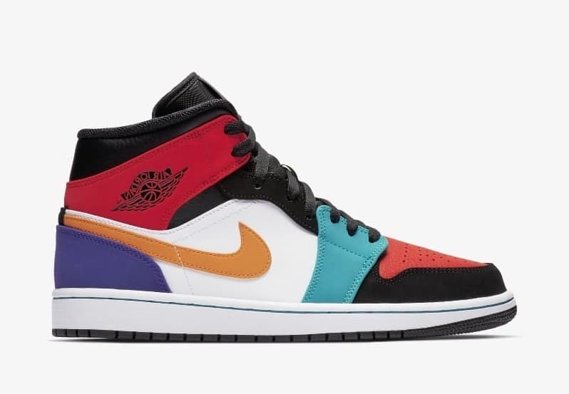 Air Jordan 1 Mid "Multicolor Bred"