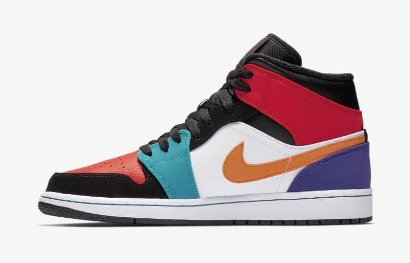 Air Jordan 1 Mid "Multicolor Bred"