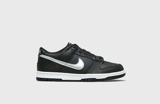 Nike Dunk Low GS “Black/Silver”
