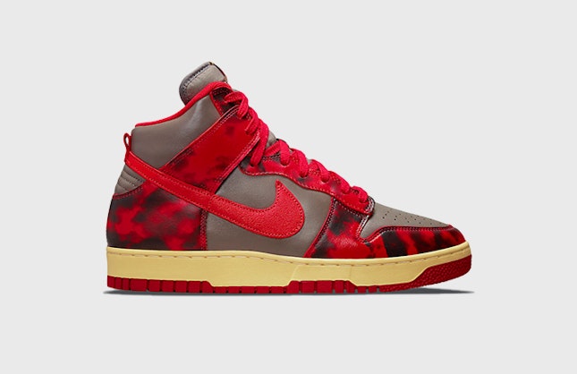 Nike Dunk High 1985 “Red Acid Wash”