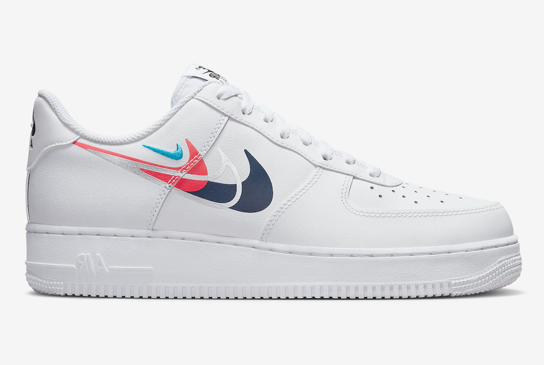 air force one red and blue swoosh