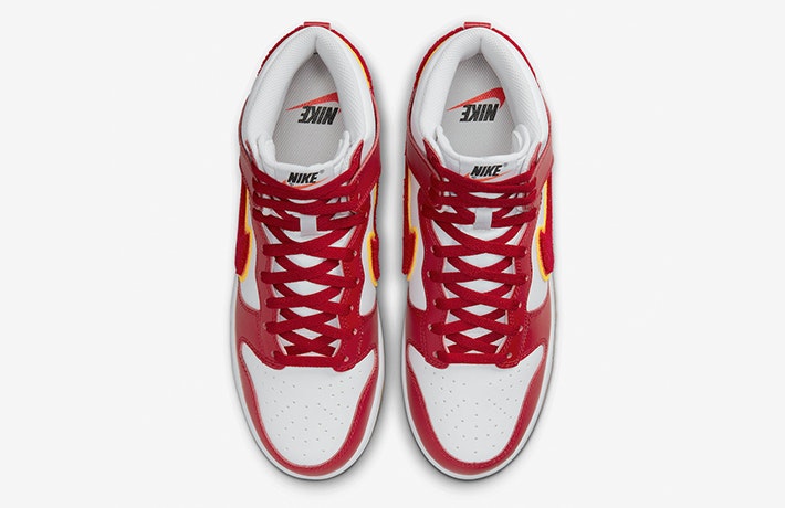 Nike Dunk High "Chenille Swoosh" (Gym Red)