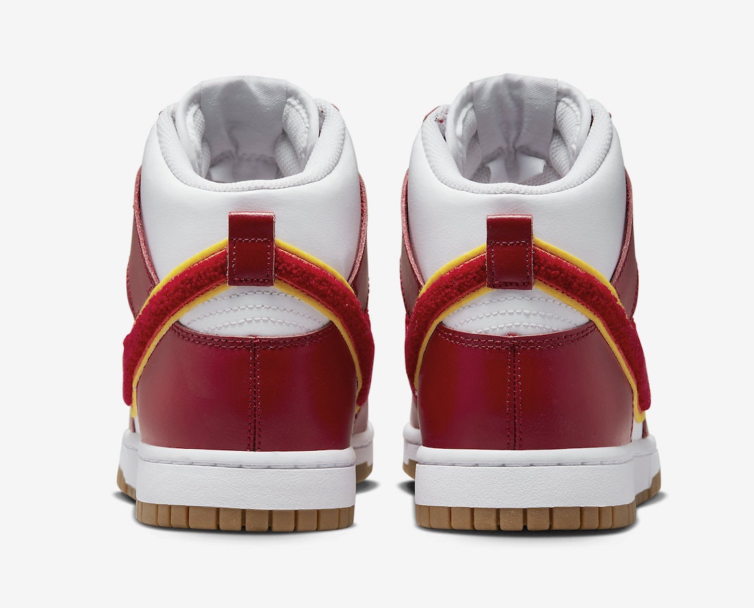 Nike Dunk High "Chenille Swoosh" (Gym Red)