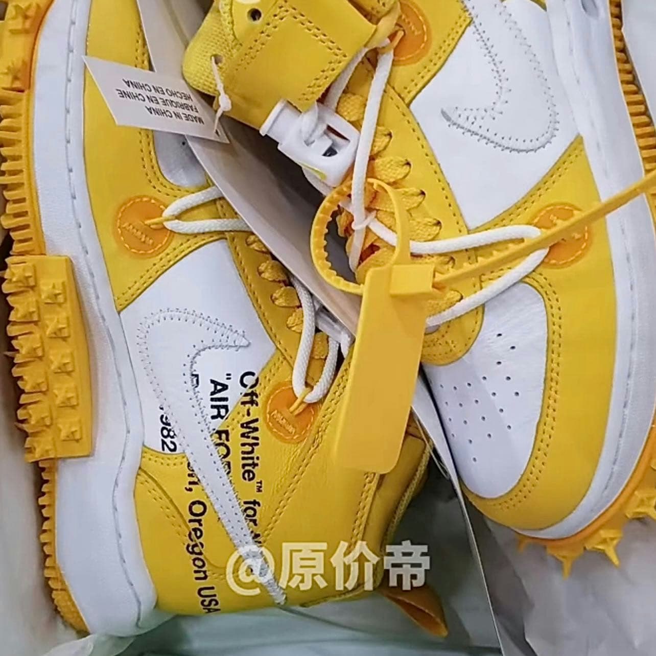 Nike Air Force 1 Mid x Off-White "White/Yellow"