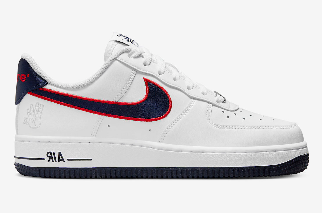 air force one red and blue swoosh