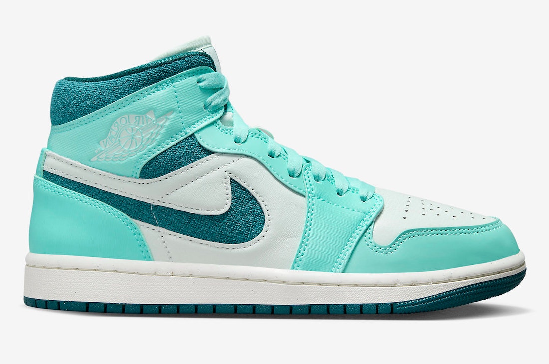 Air Jordan 1 Mid "Bleached Turquoise"