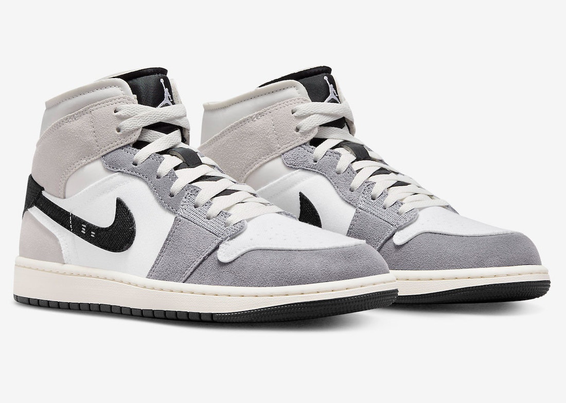 Air Jordan 1 Mid Craft "Cement Grey"