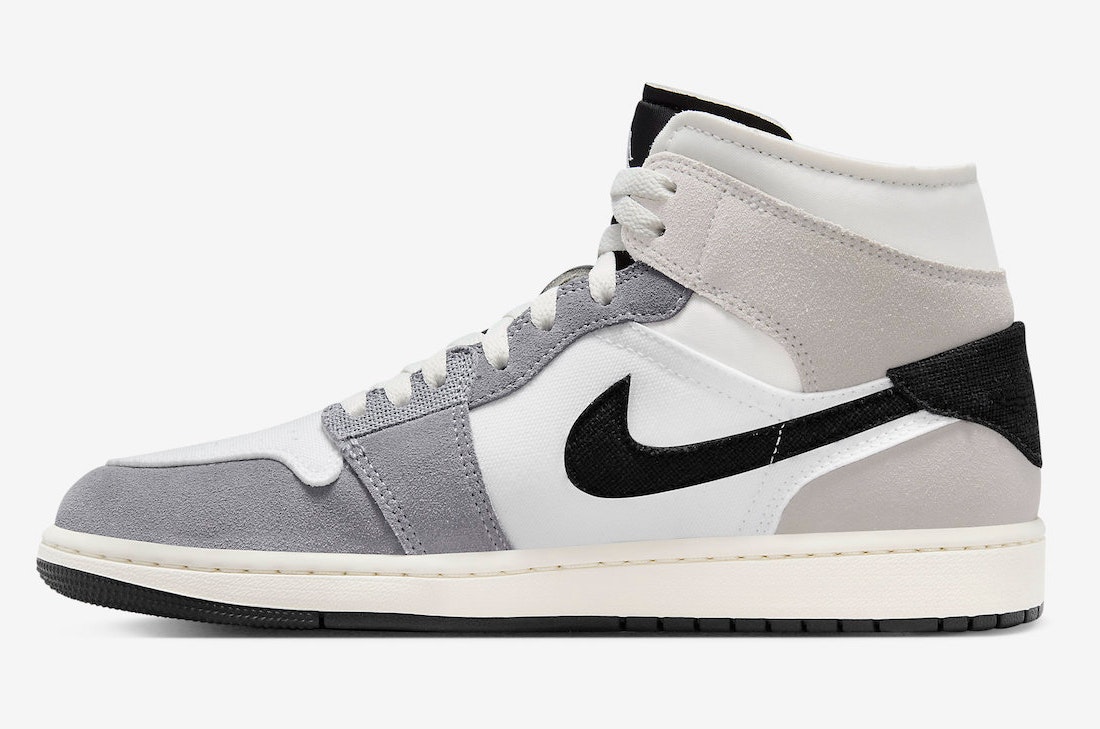 Air Jordan 1 Mid Craft "Cement Grey"
