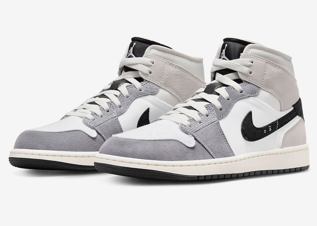 Air Jordan 1 Mid Craft "Cement Grey"