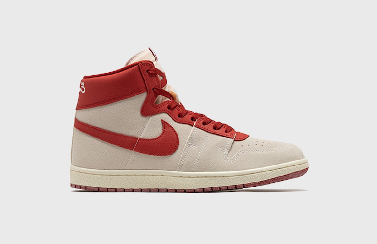 nike air ship white red