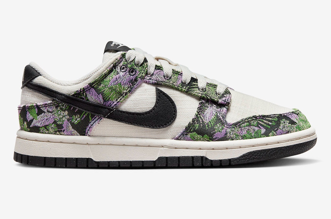 Nike Dunk Low "Next Nature" (Floral Tapestry)