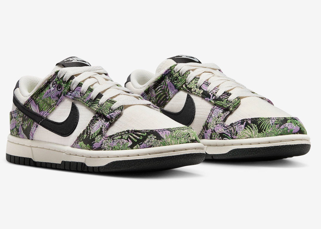 Nike Dunk Low "Next Nature" (Floral Tapestry)