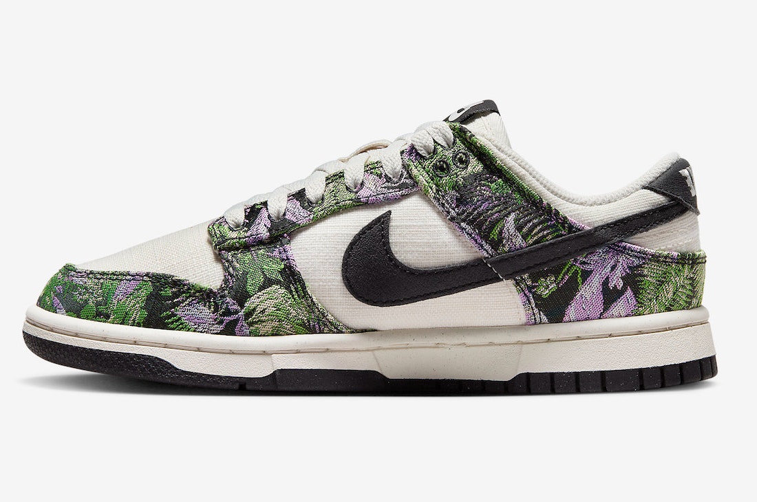 Nike Dunk Low "Next Nature" (Floral Tapestry)