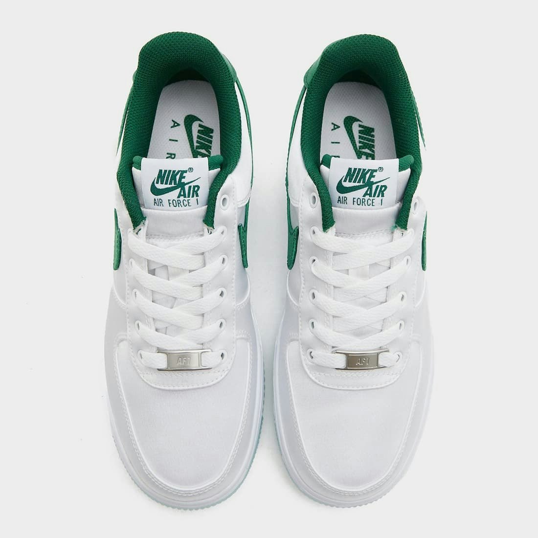 Nike Air Force 1 Low Satin "White Green"