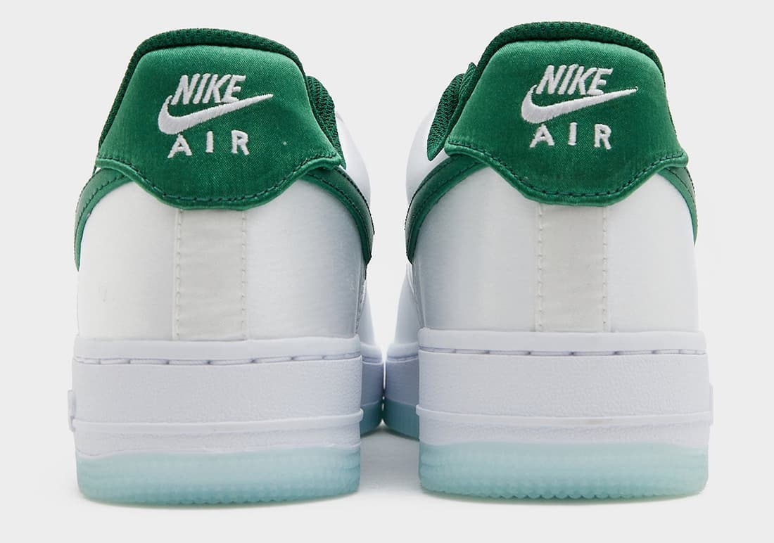 Nike Air Force 1 Low Satin "White Green"
